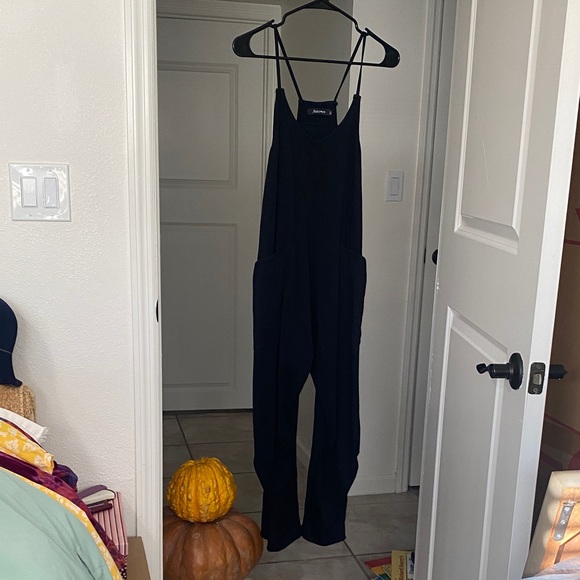 free people movement Pants - 🌼 Cozy Black Jumpsuit XS Free People Hot Shot Style